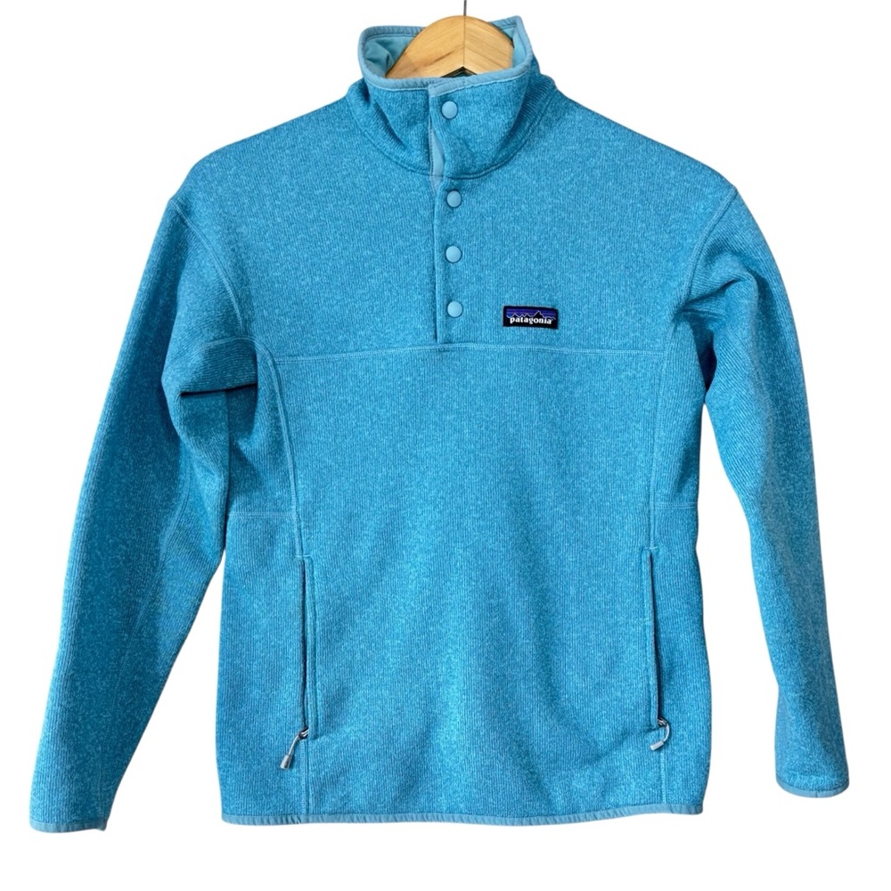 Patagonia Lightweight Better Sweater Marsupial Fleece Pullover Womens XS Blue